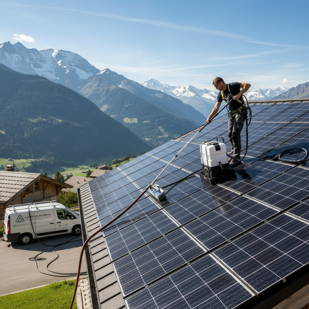 Solaranlage auf Schweizer Hausdach